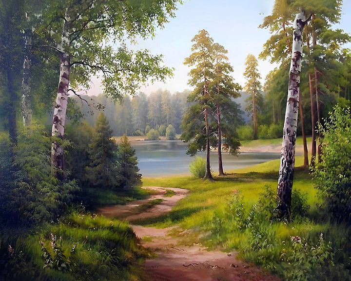 Zomerbos Pad Diamond Painting
