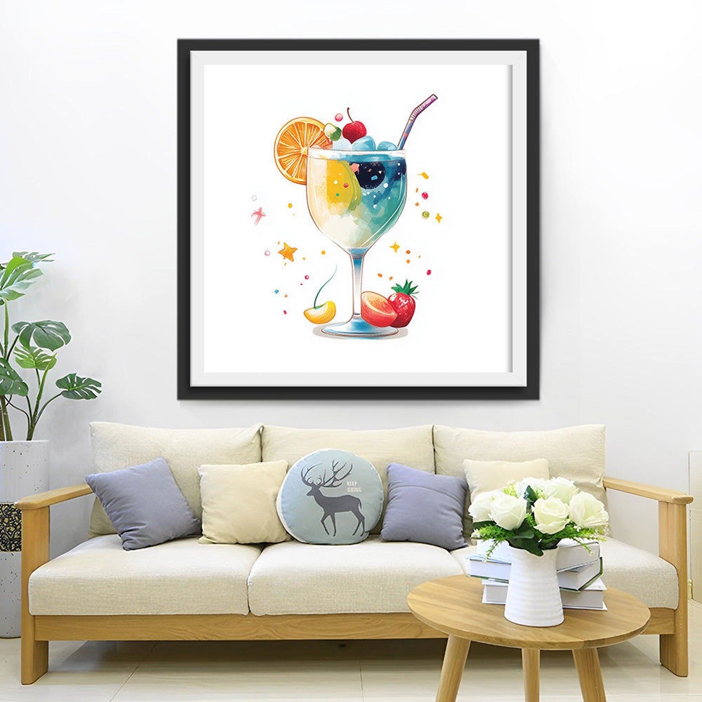 Zomerse Kleurrijke Vruchtensap Diamond Painting