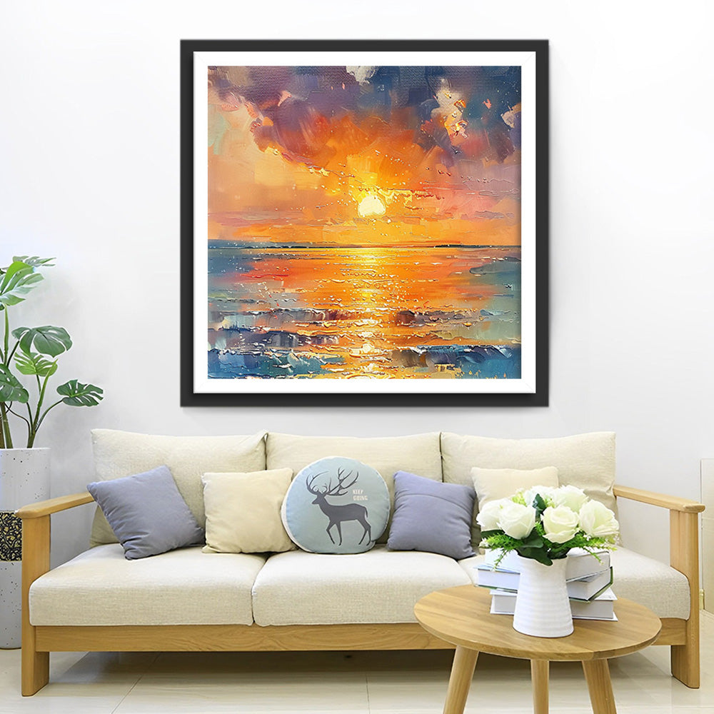 Zonsopgang op Zee Diamond Painting