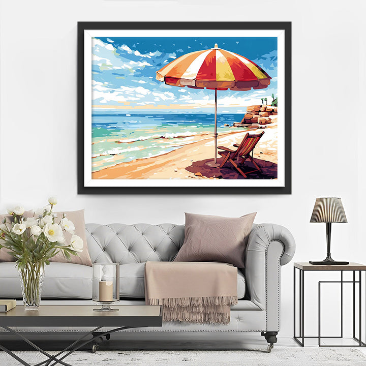 Zonwering Lounge Stoel Diamond Painting