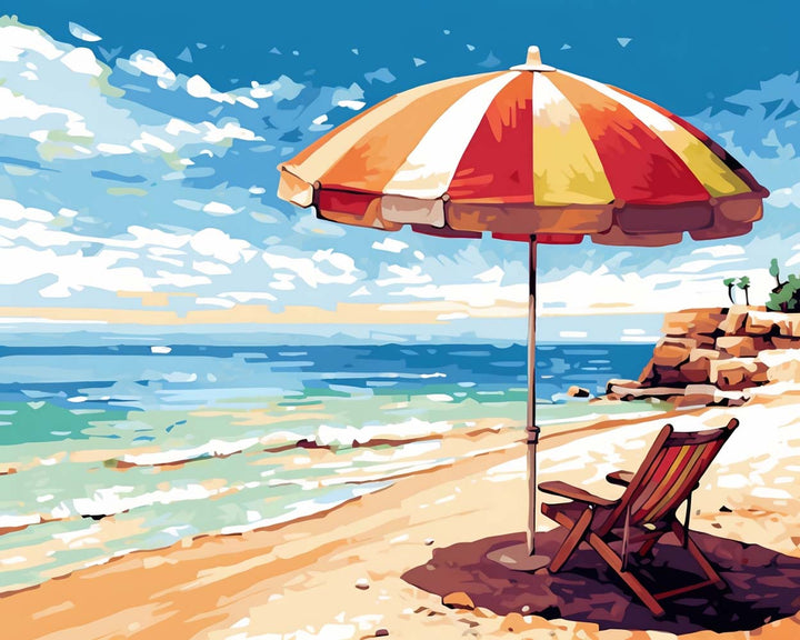 Zonwering Lounge Stoel Diamond Painting