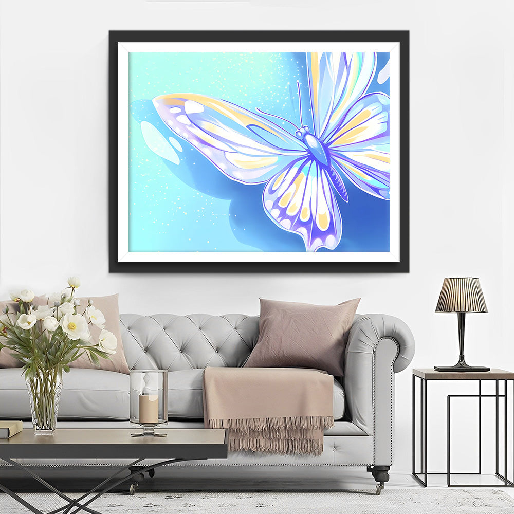 Zuivere Vliegende Vlinder Diamond Painting