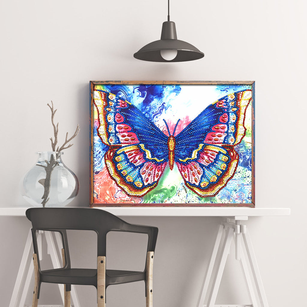 Speciaal Gevormde Strass Vlinder Diamond Painting DPBUTTERFLYW001