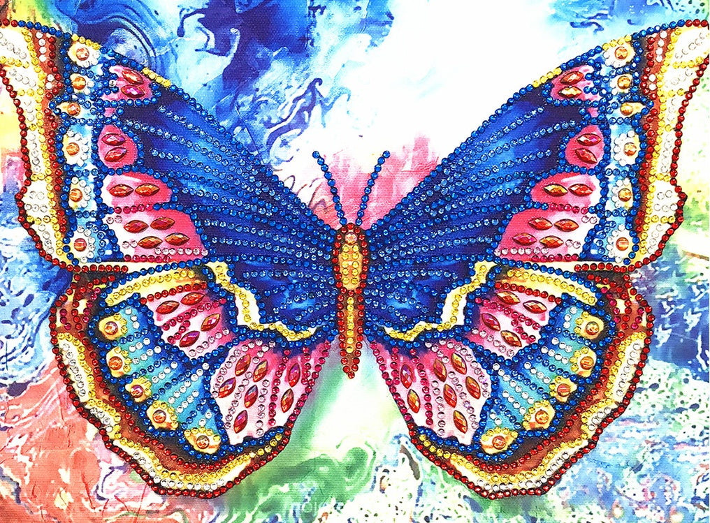 Speciaal Gevormde Strass Vlinder Diamond Painting DPBUTTERFLYW001