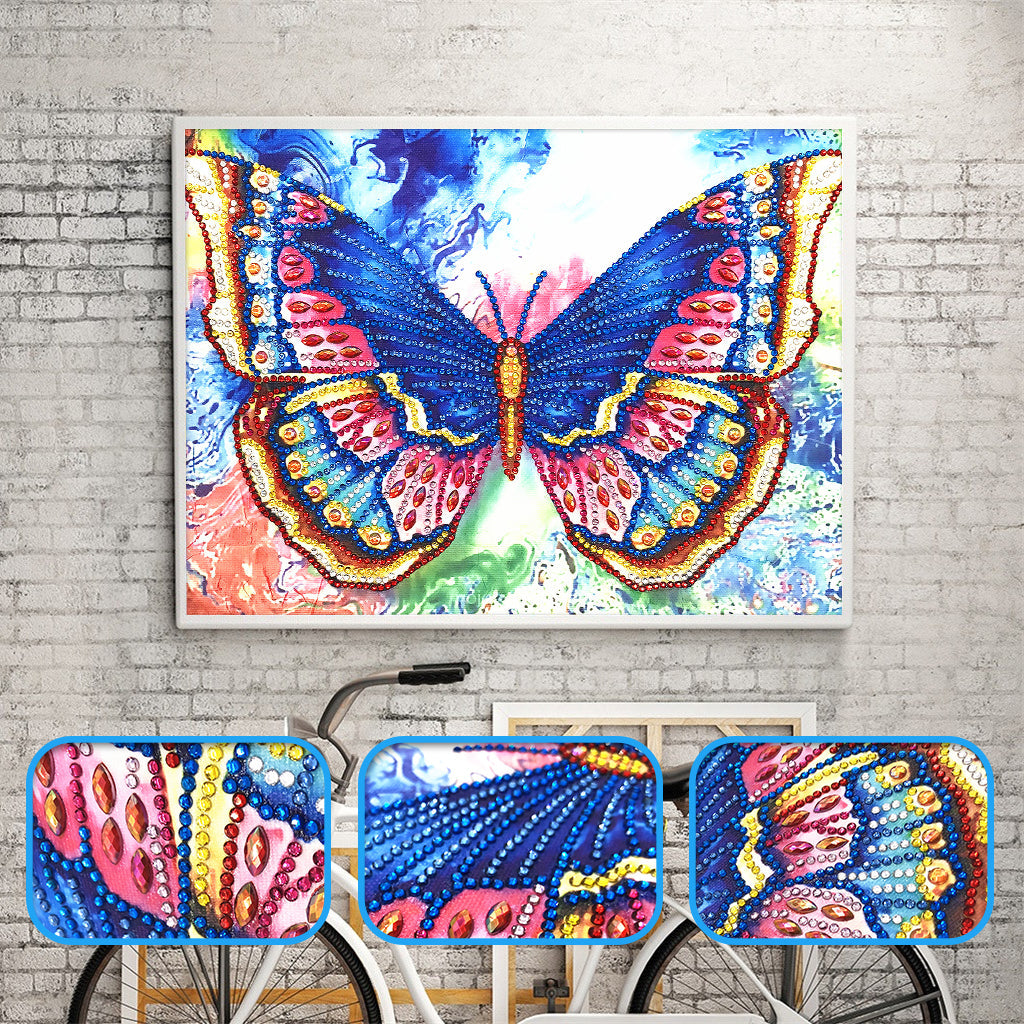 Speciaal Gevormde Strass Vlinder Diamond Painting DPBUTTERFLYW001