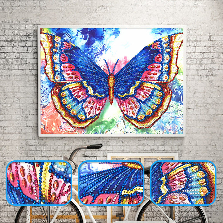 Speciaal Gevormde Strass Vlinder Diamond Painting DPBUTTERFLYW001