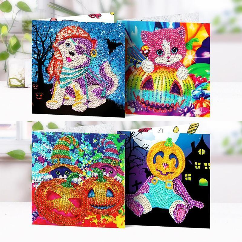 Halloween-kaarten | 4 Stuks CARD026