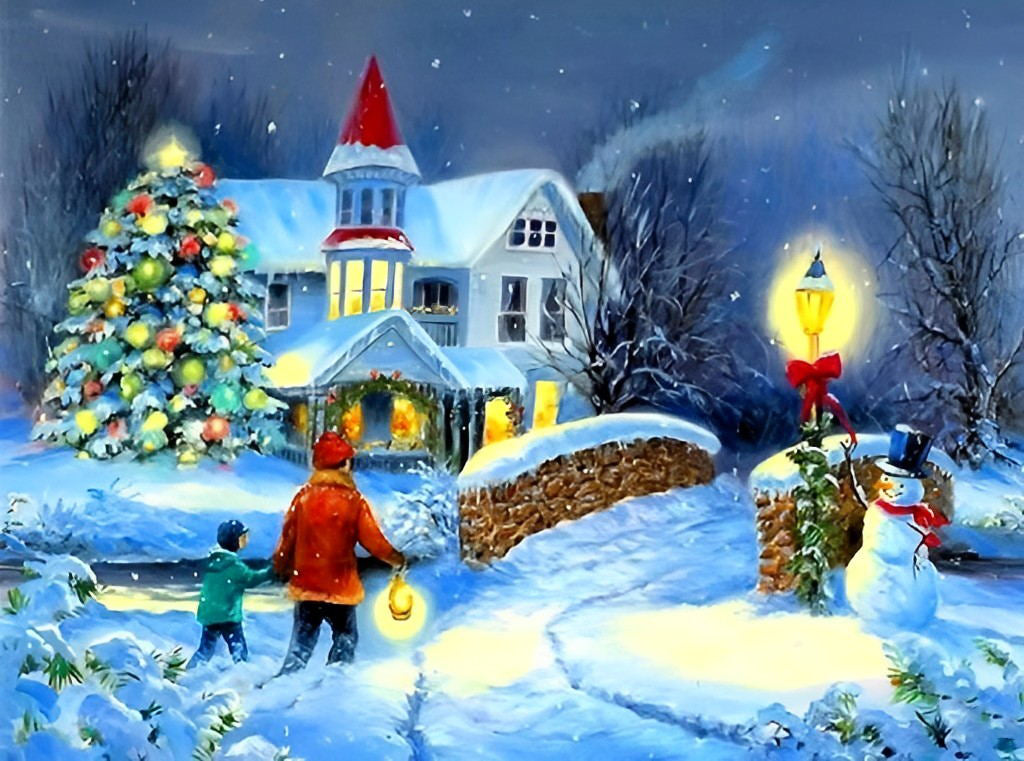 Kerst Diamond Painting DPCHRW139