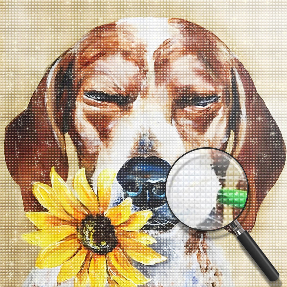 Hond Diamond Painting DPDOGSQR122