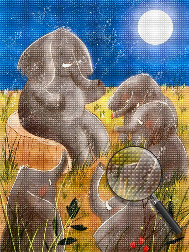 Olifant Diamond Painting DPELEH13