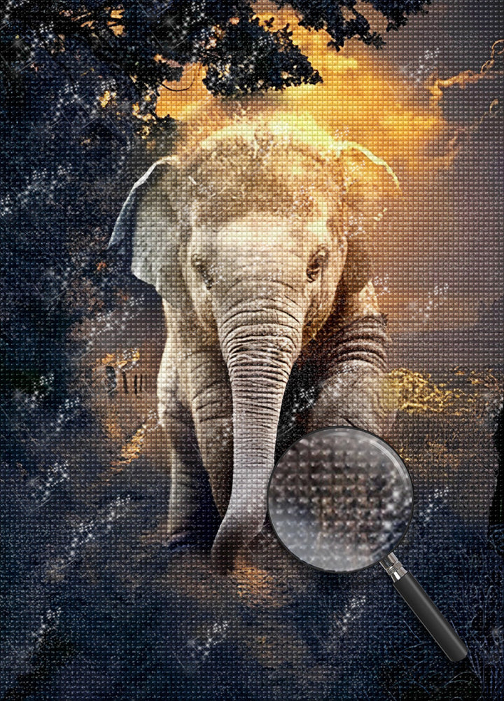 Olifant Diamond Painting DPELEH132