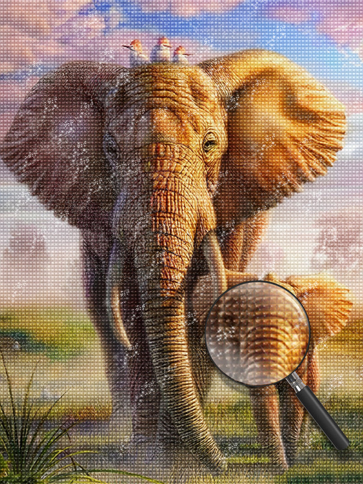 Olifant Diamond Painting DPELEH134