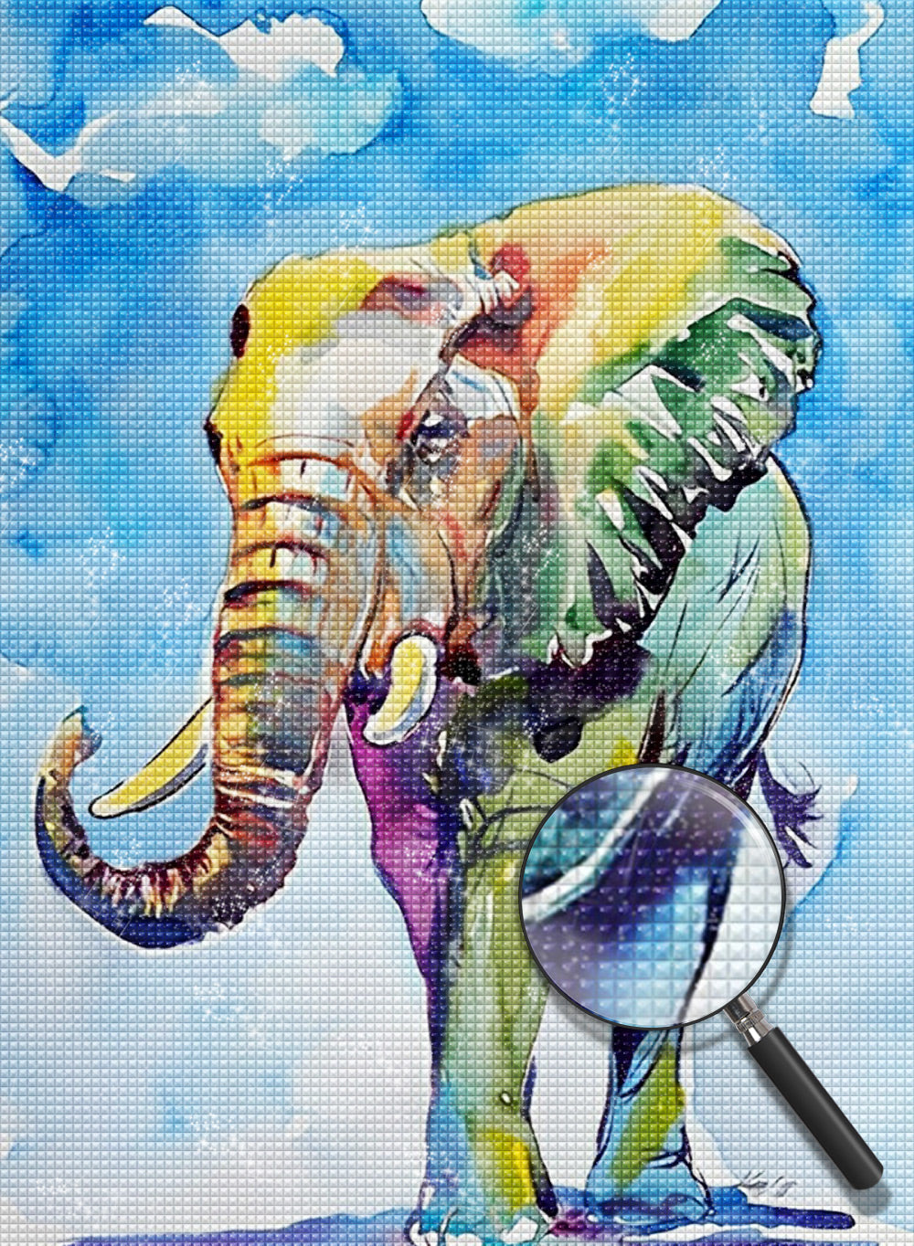 Olifant Diamond Painting DPELEH14