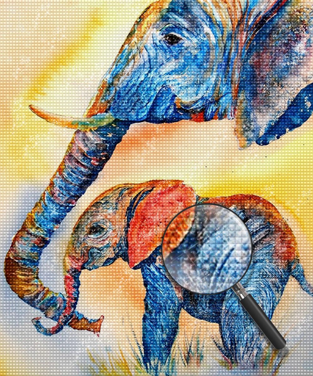 Olifant Diamond Painting DPELEH140