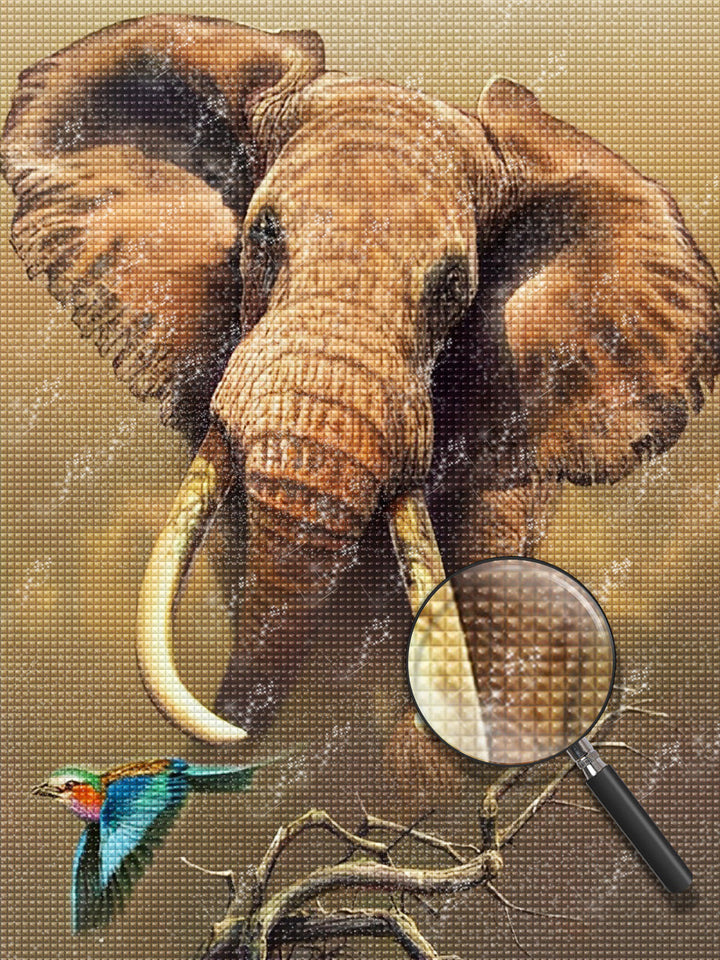 Olifant Diamond Painting DPELEH15