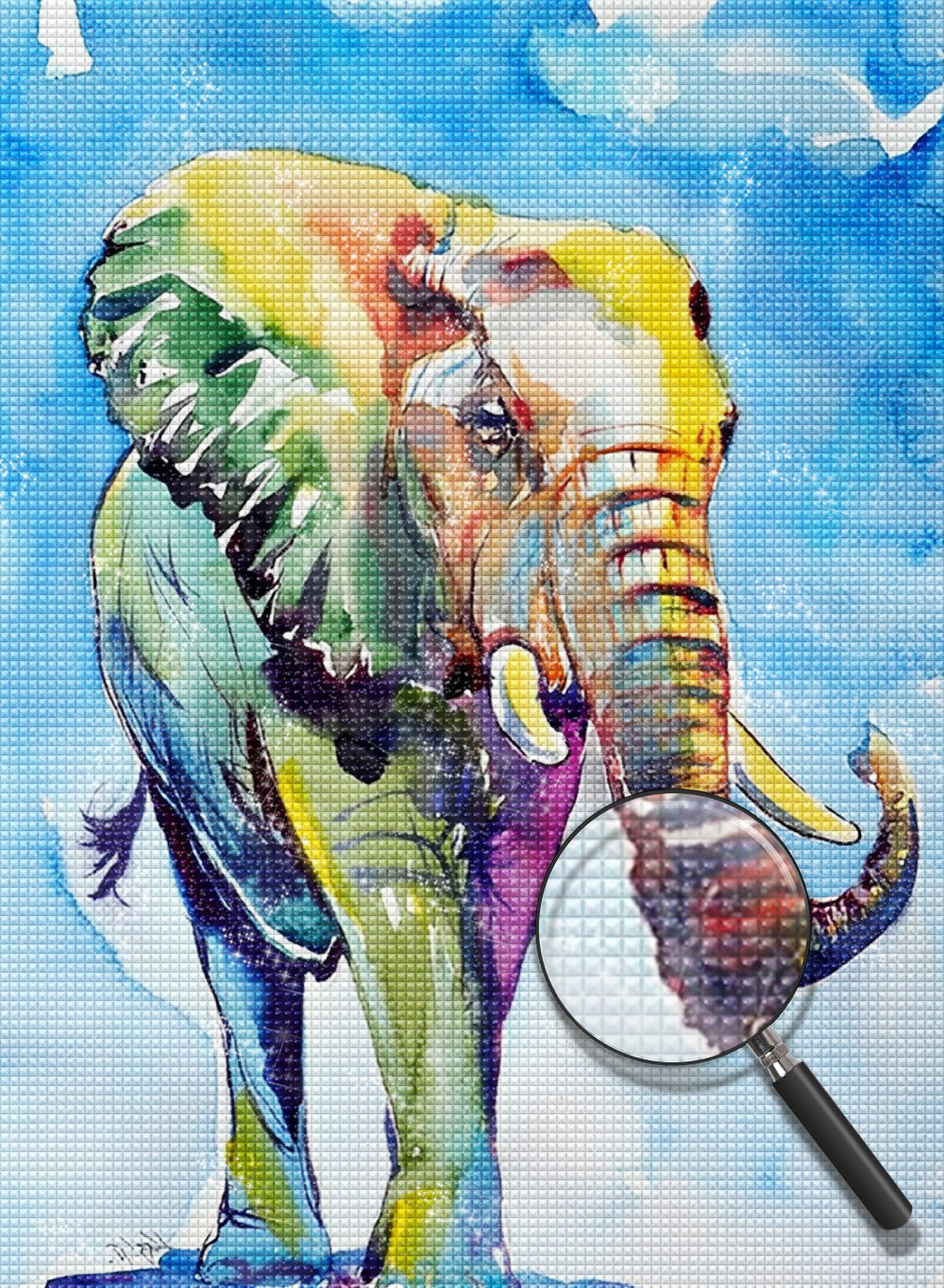 Olifant Diamond Painting DPELEH16