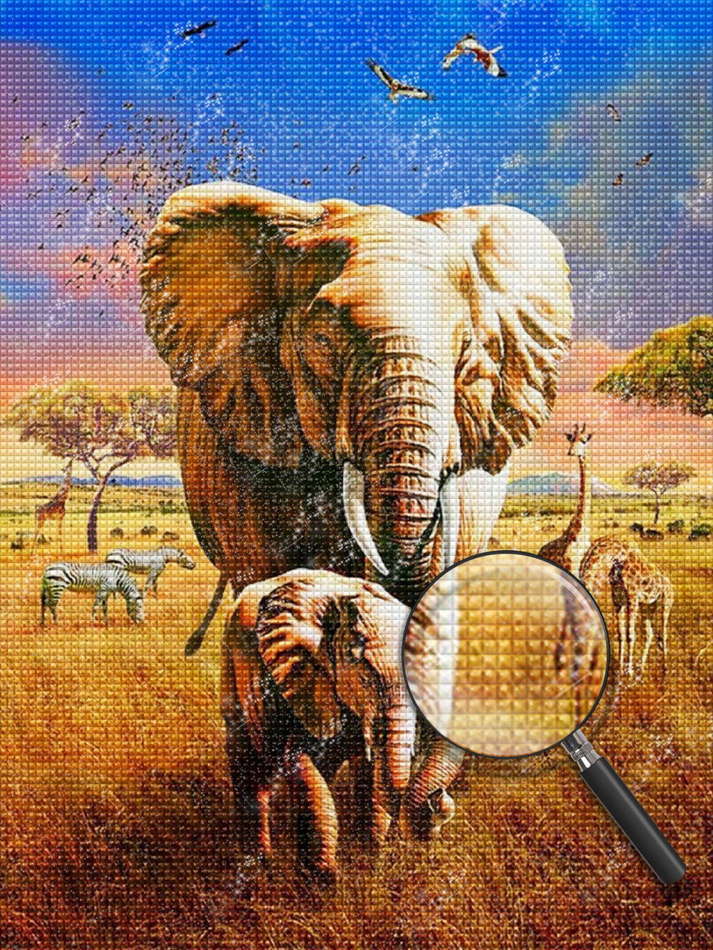 Olifant Diamond Painting DPELEH19