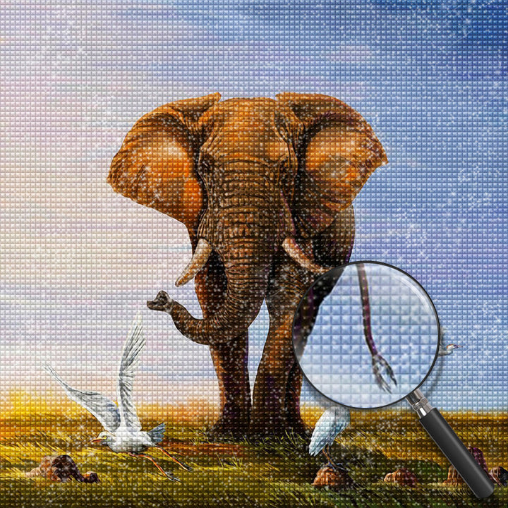 Olifant Diamond Painting DPELESQR14