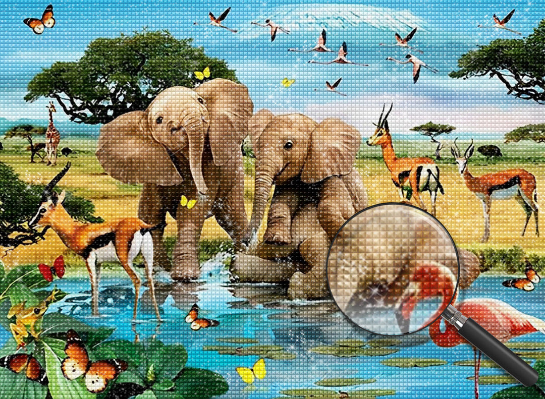 Olifant Diamond Painting DPELEW113