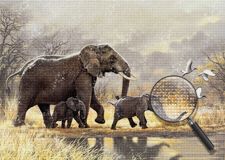 Olifant Diamond Painting DPELEW13