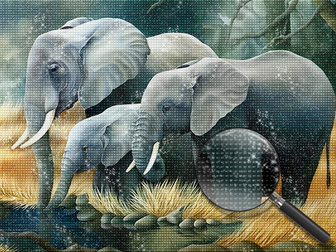 Olifant Diamond Painting DPELEW15