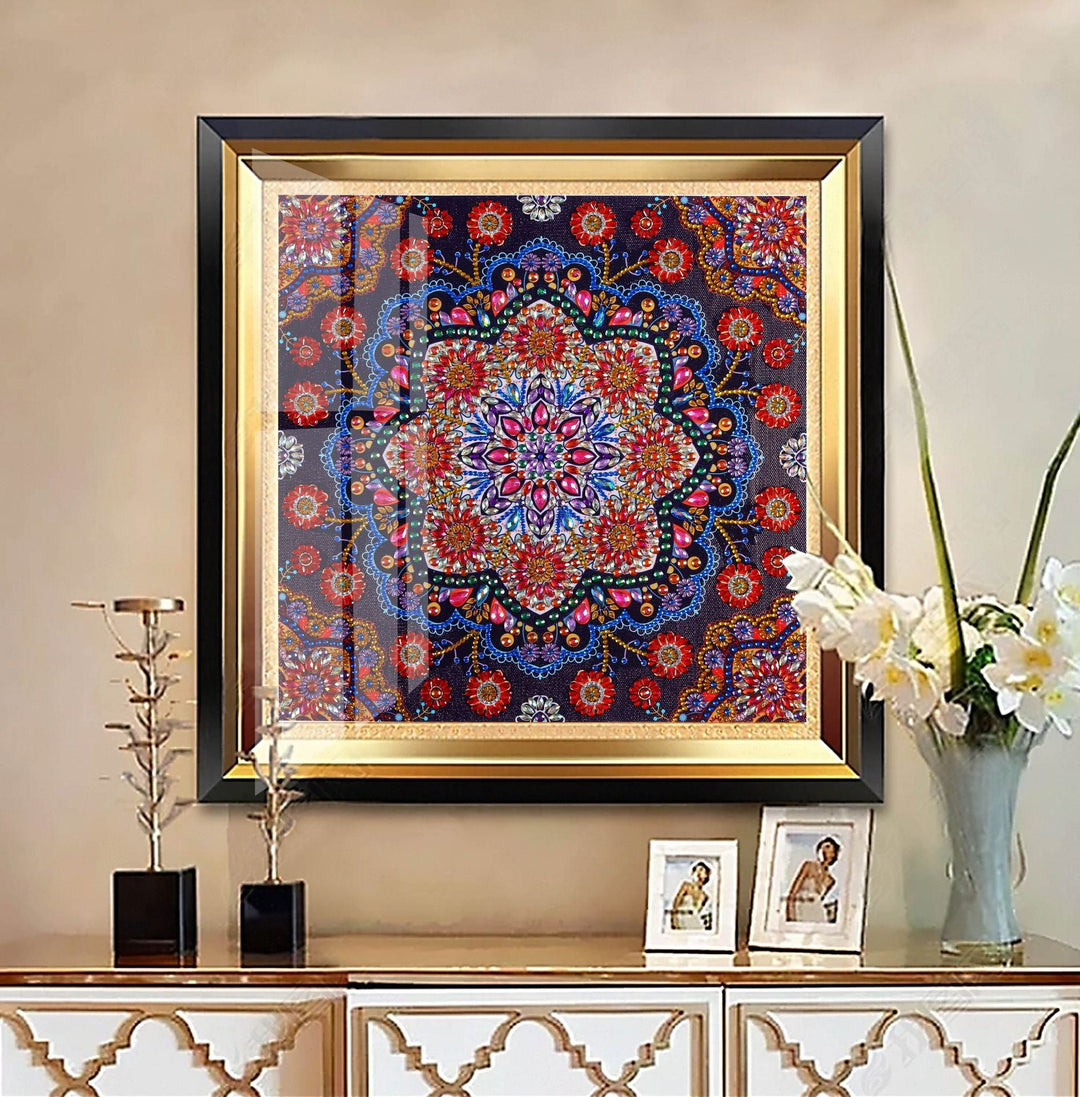 Speciaal Gevormde Strass Mandala Diamond Painting DPMAMDALA001