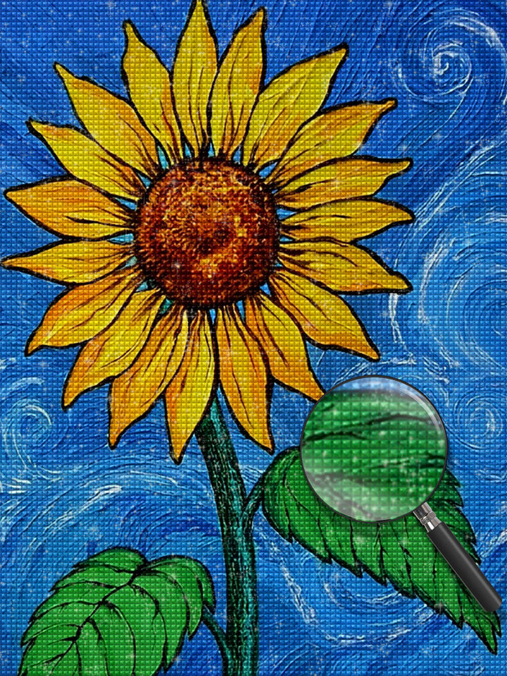 Zonnebloem Diamond Painting DPSUNH110