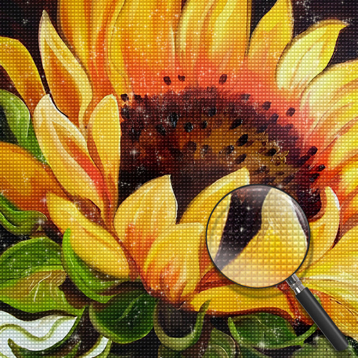 Zonnebloem Diamond Painting DPSUNSQR114