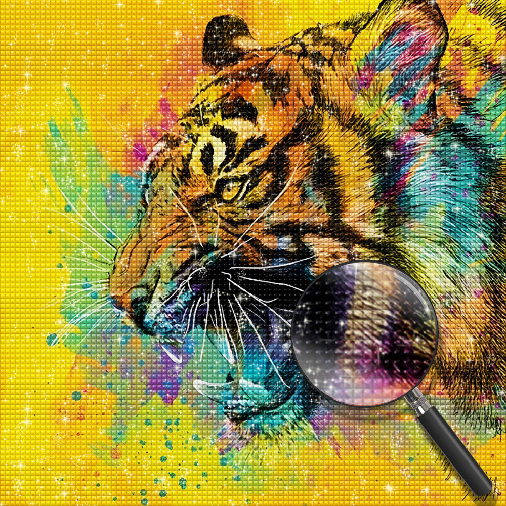 Tijger Diamond Painting DPTIGSQR122