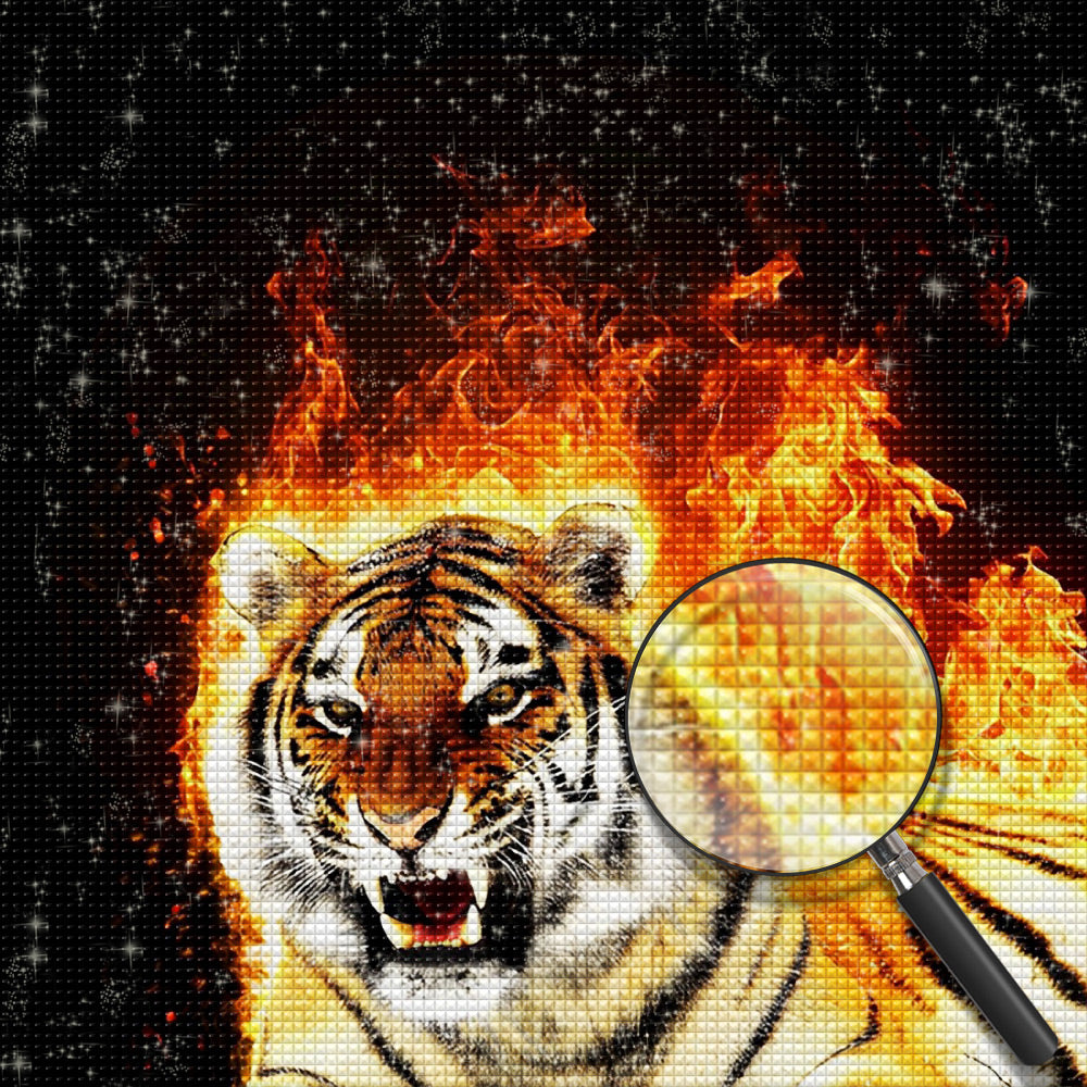 Tijger Diamond Painting DPTIGSQR124