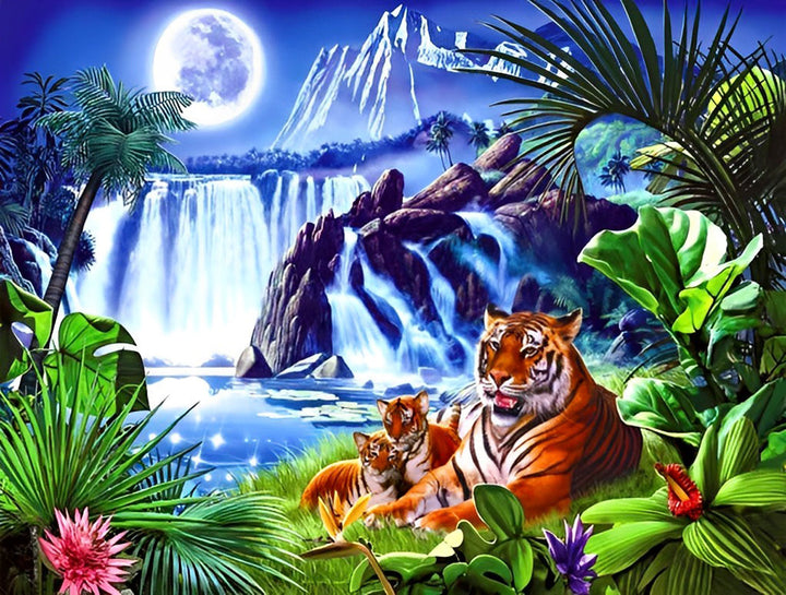 Tijger Diamond Painting DPTIGW122