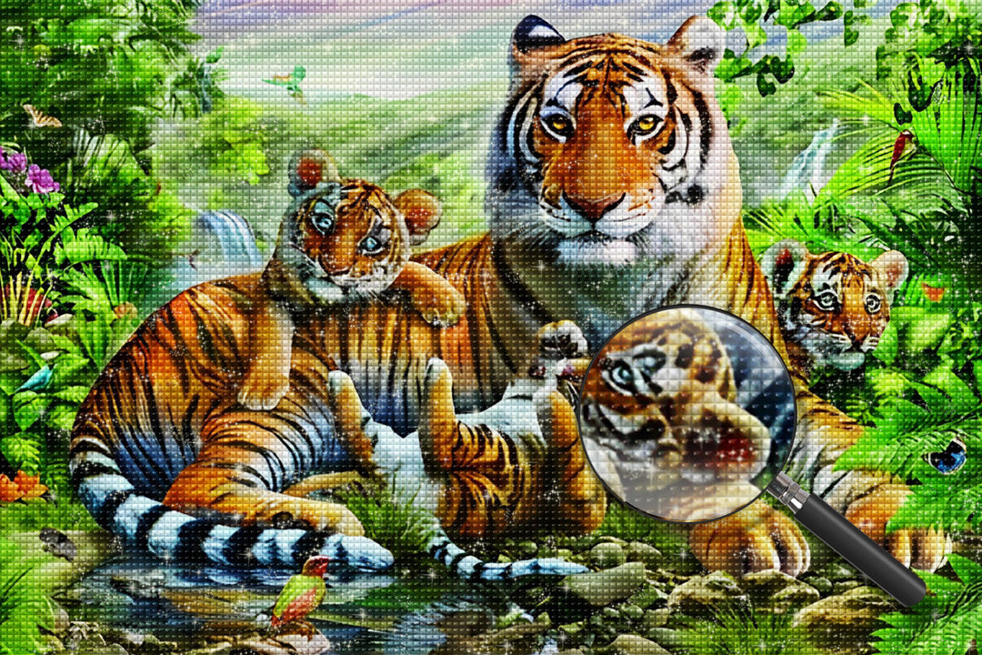 Tijger Diamond Painting DPTIGW130