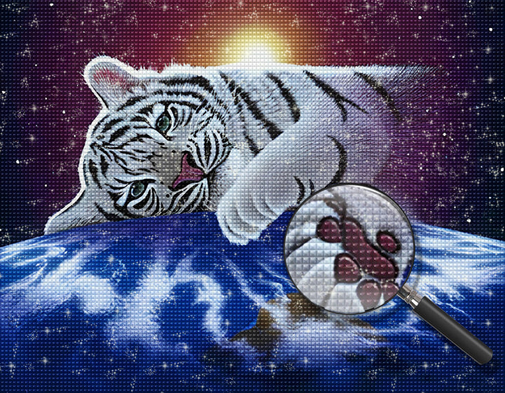 Tijger Diamond Painting DPTIGW132