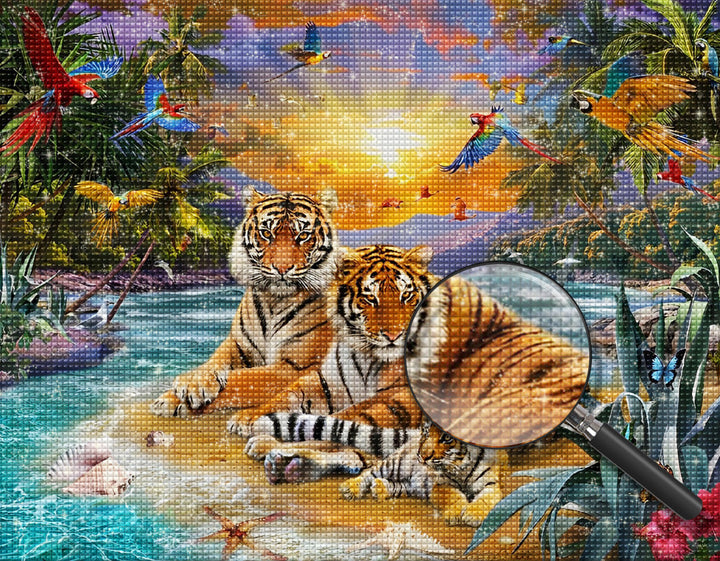 Tijger Diamond Painting DPTIGW134