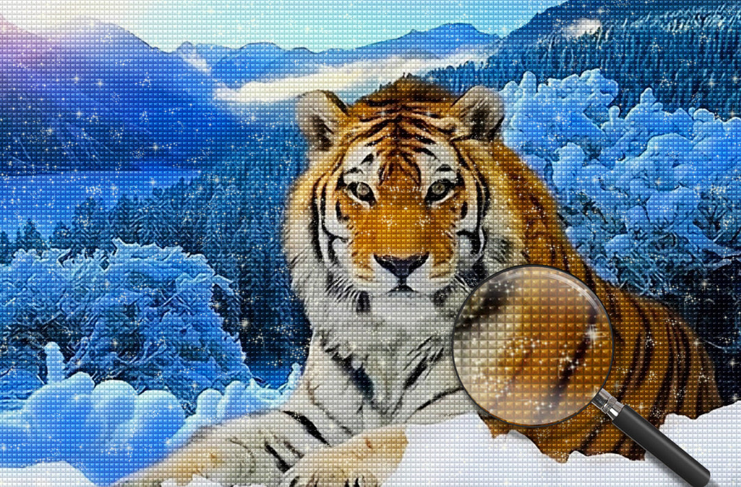 Tijger Diamond Painting DPTIGW137