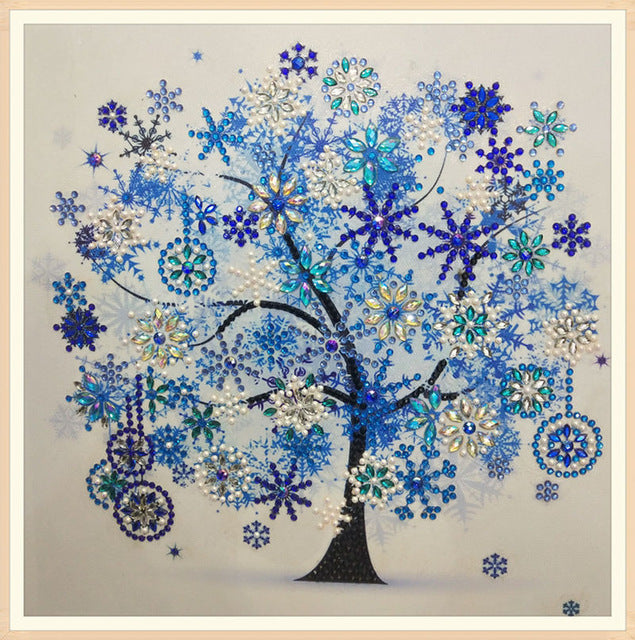 Speciaal Gevormde Strass Boom Diamond Painting DPTREESQR001