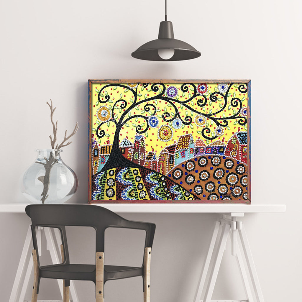 Speciaal Gevormde Strass Boom Diamond Painting DPTREEW001