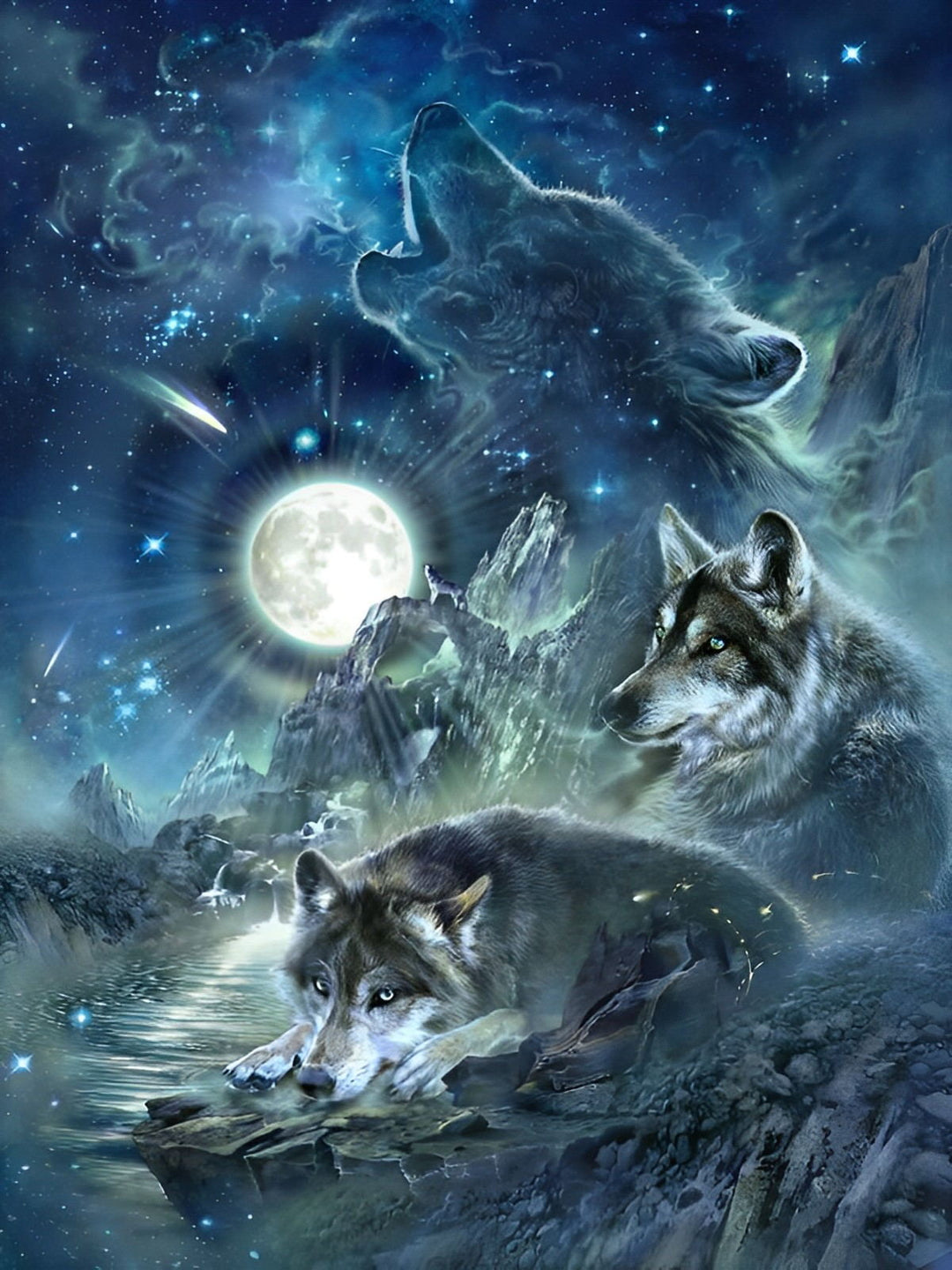 Wolf Diamond Painting DPWOLH135