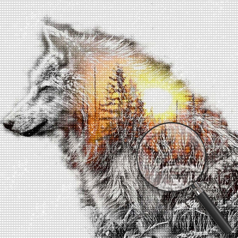 Wolf Diamond Painting DPWOLSQR113