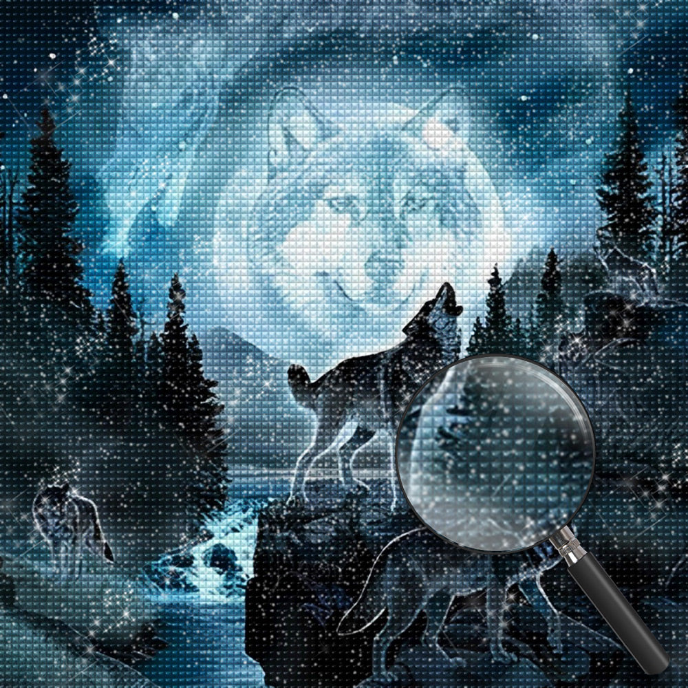 Wolf Diamond Painting DPWOLSQR120