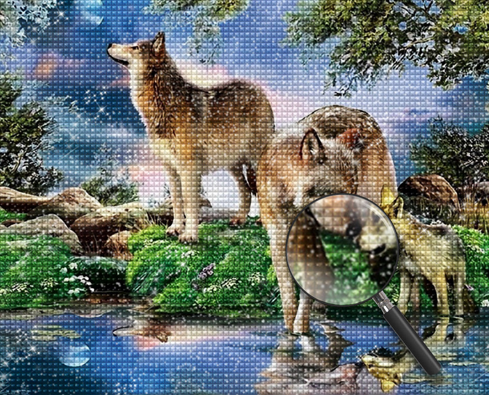 Wolf Diamond Painting DPWOLW136