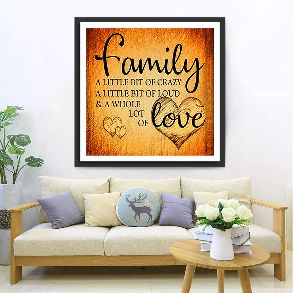 Familie Diamond Painting DPHOMSQR110