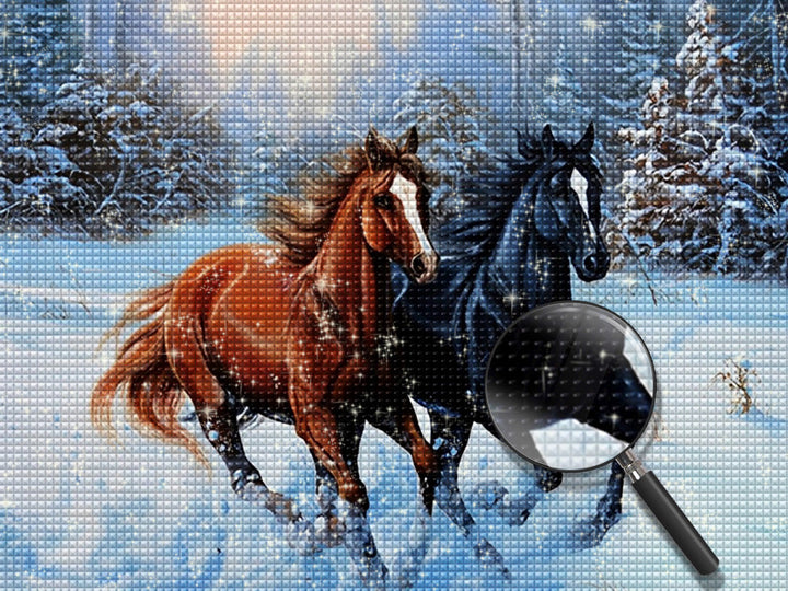 Paard Diamond Painting HORW17