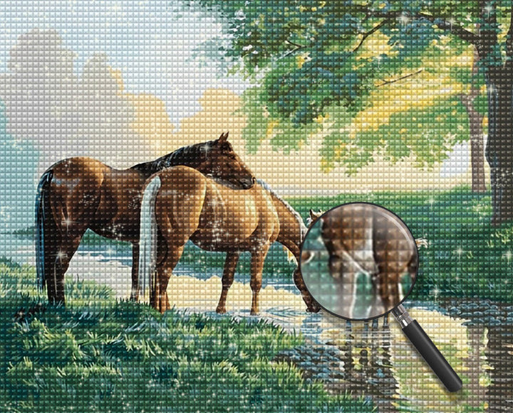 Paard Diamond Painting HORW8