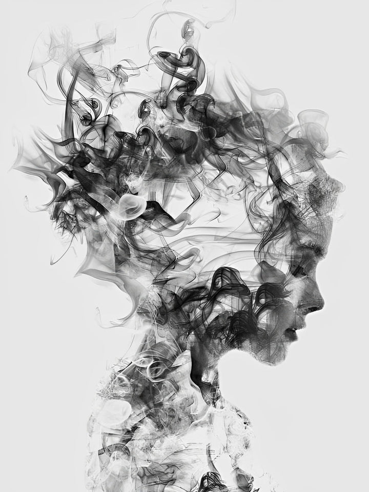 Abstract Menselijk Silhouet Diamond Painting