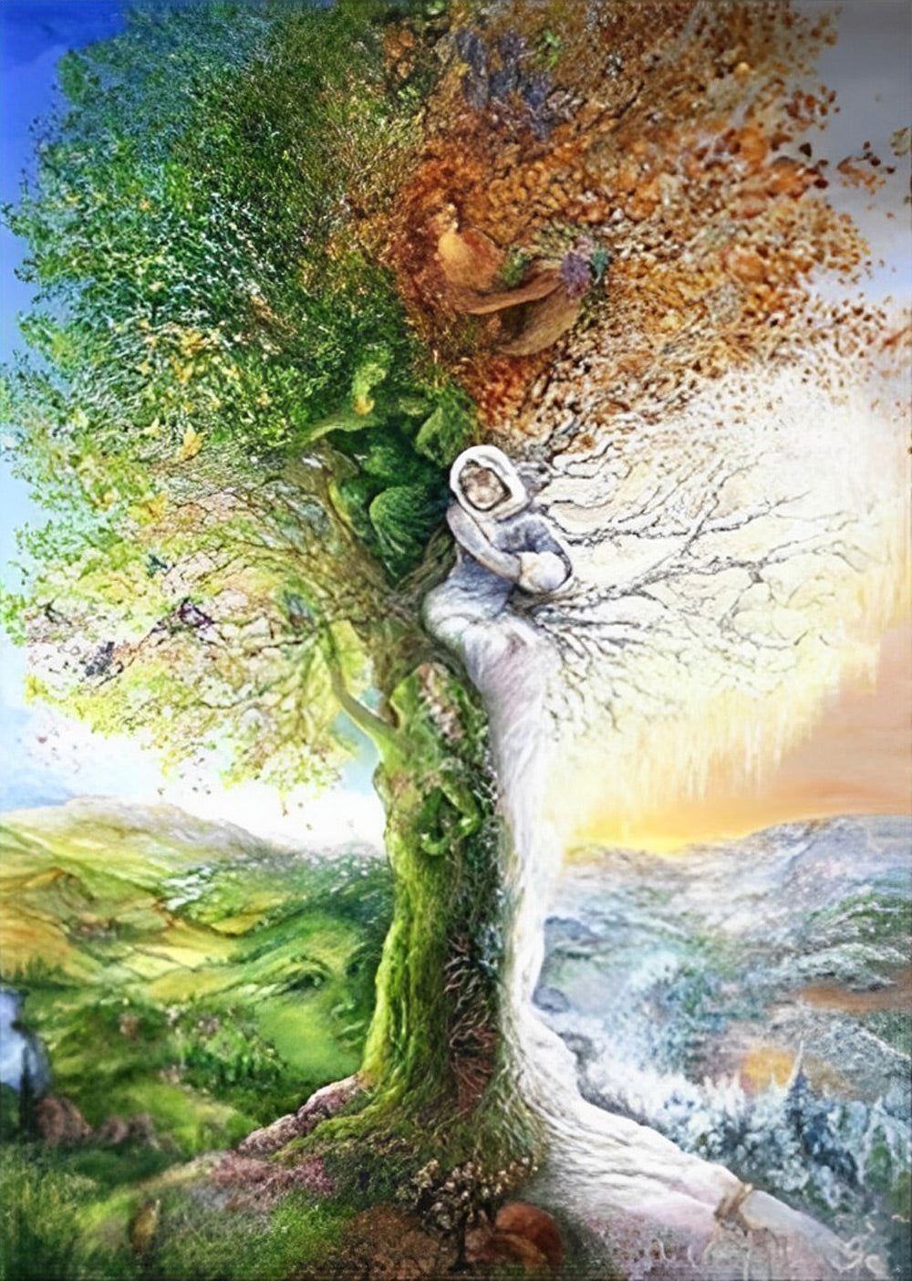 Abstracte Bomen Diamond Painting