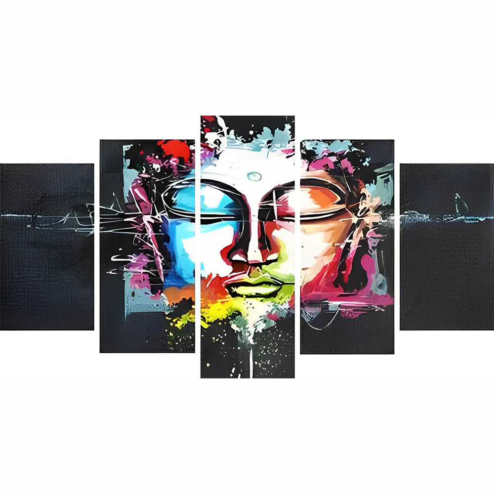 Abstrakte Boeddha 5 Platen Diamond Painting