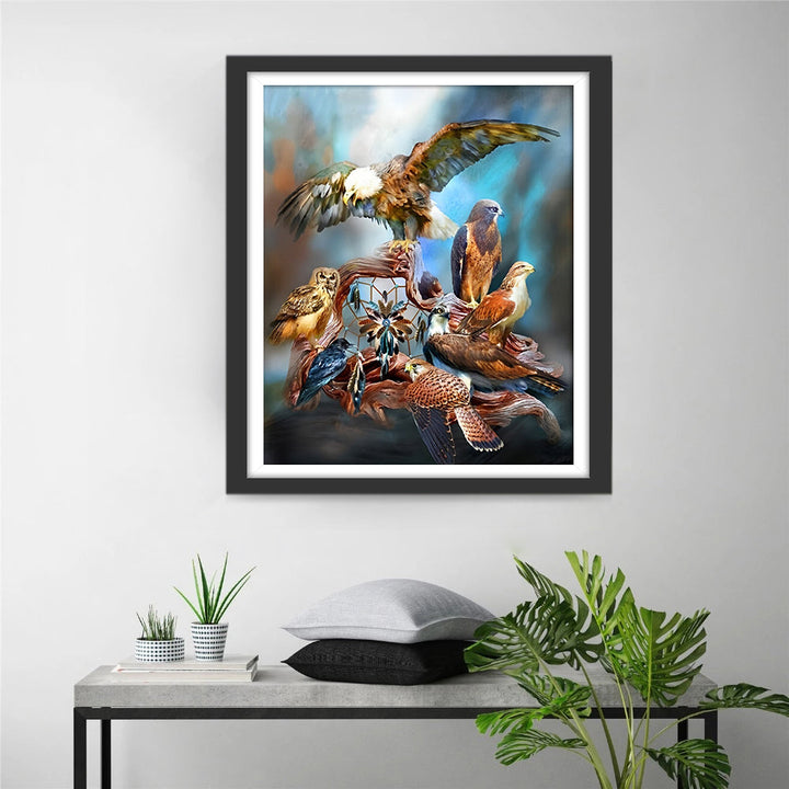 Adelaar en Uil Diamond Painting
