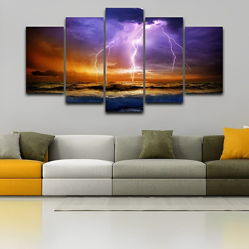 Adembenemende Kracht van de Bliksem in de Lucht 5 Platen Diamond Painting