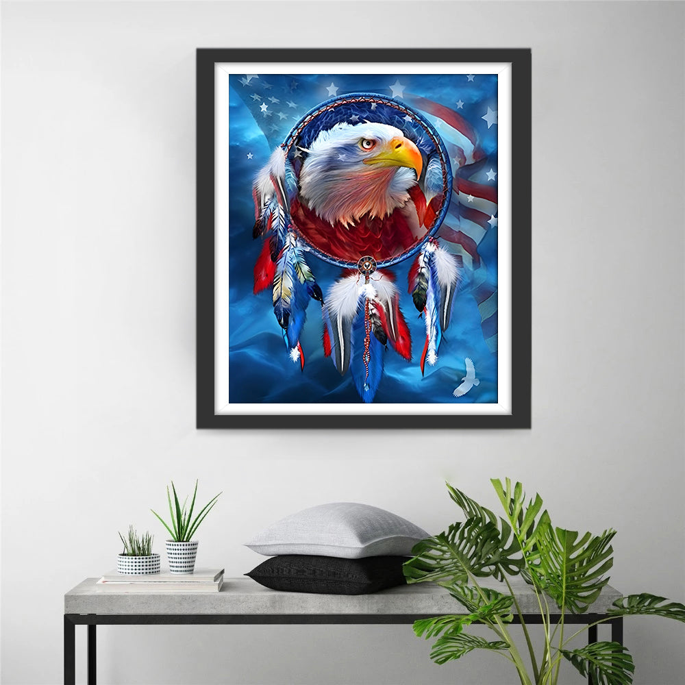 Amerikaanse Adelaar in Dromenvanger Diamond Painting